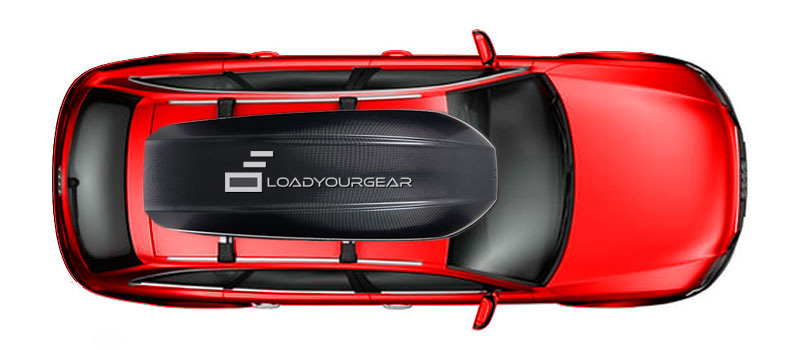 Showing the X design of the Thule Hyper XL Cargo Box